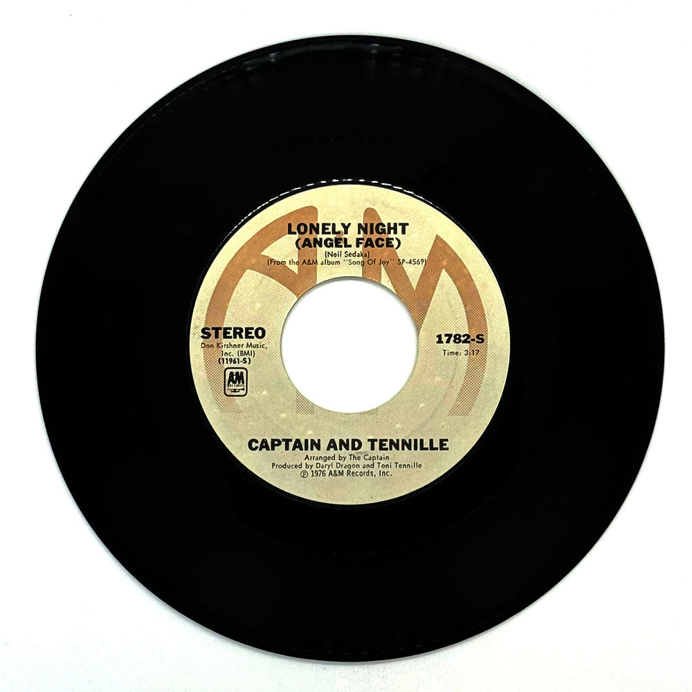 Captain And Tennille : LONELY NIGHT (ANGEL FACE)/ SMILE FOR ME ONE MORE TIME