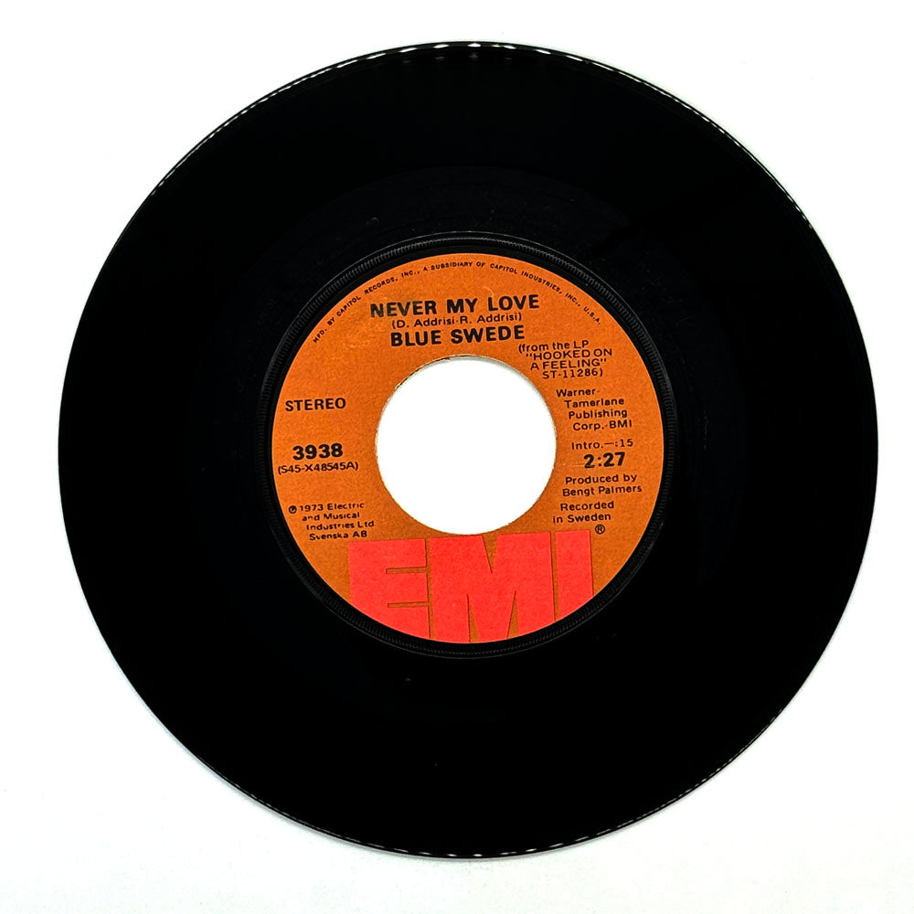 Blue Swede : NEVER MY LOVE/ PINEWOOD RALLY