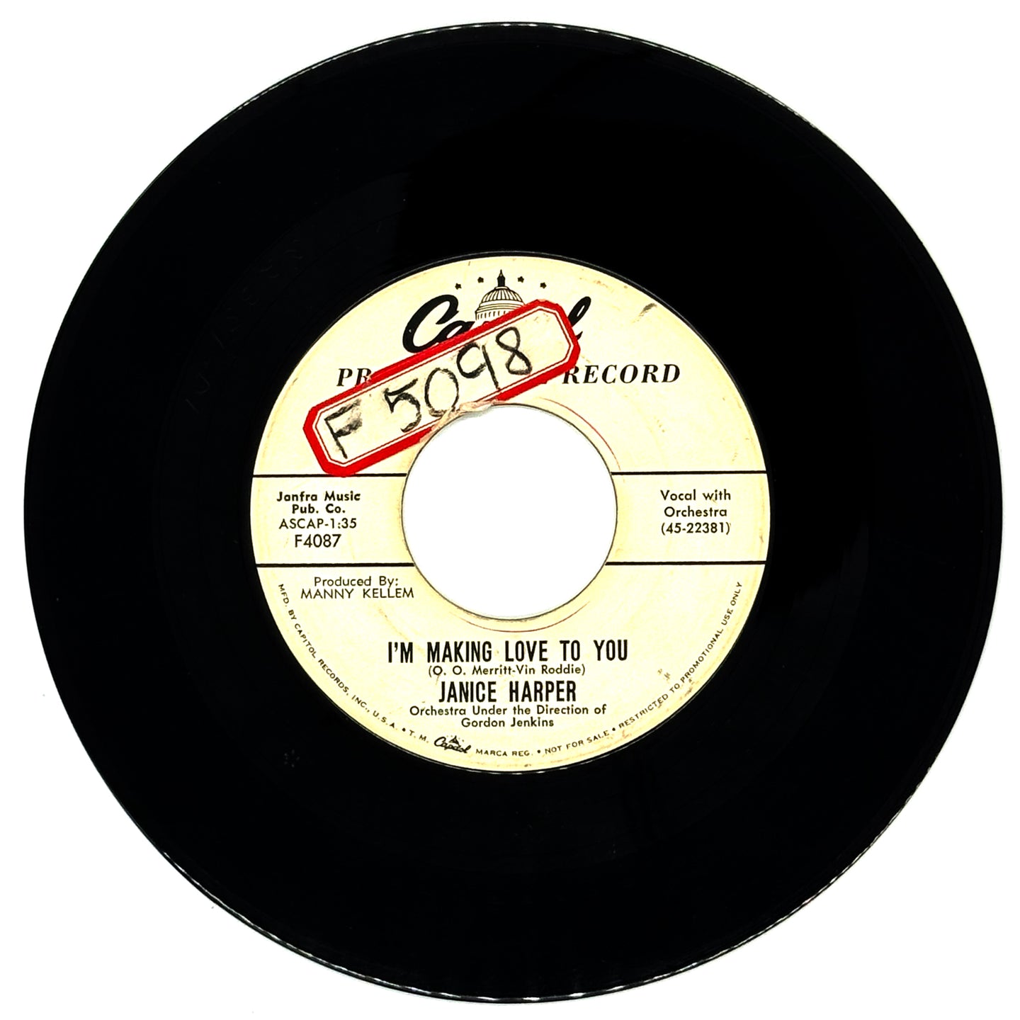 Janice Harper : I'M MAKING LOVE TO YOU/ I WAS HOPING YOU'D ASK ME