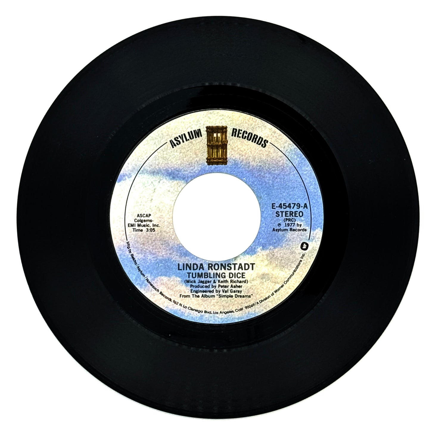 Linda Ronstadt : TUMBLING DICE/ I WILL NEVER MARRY