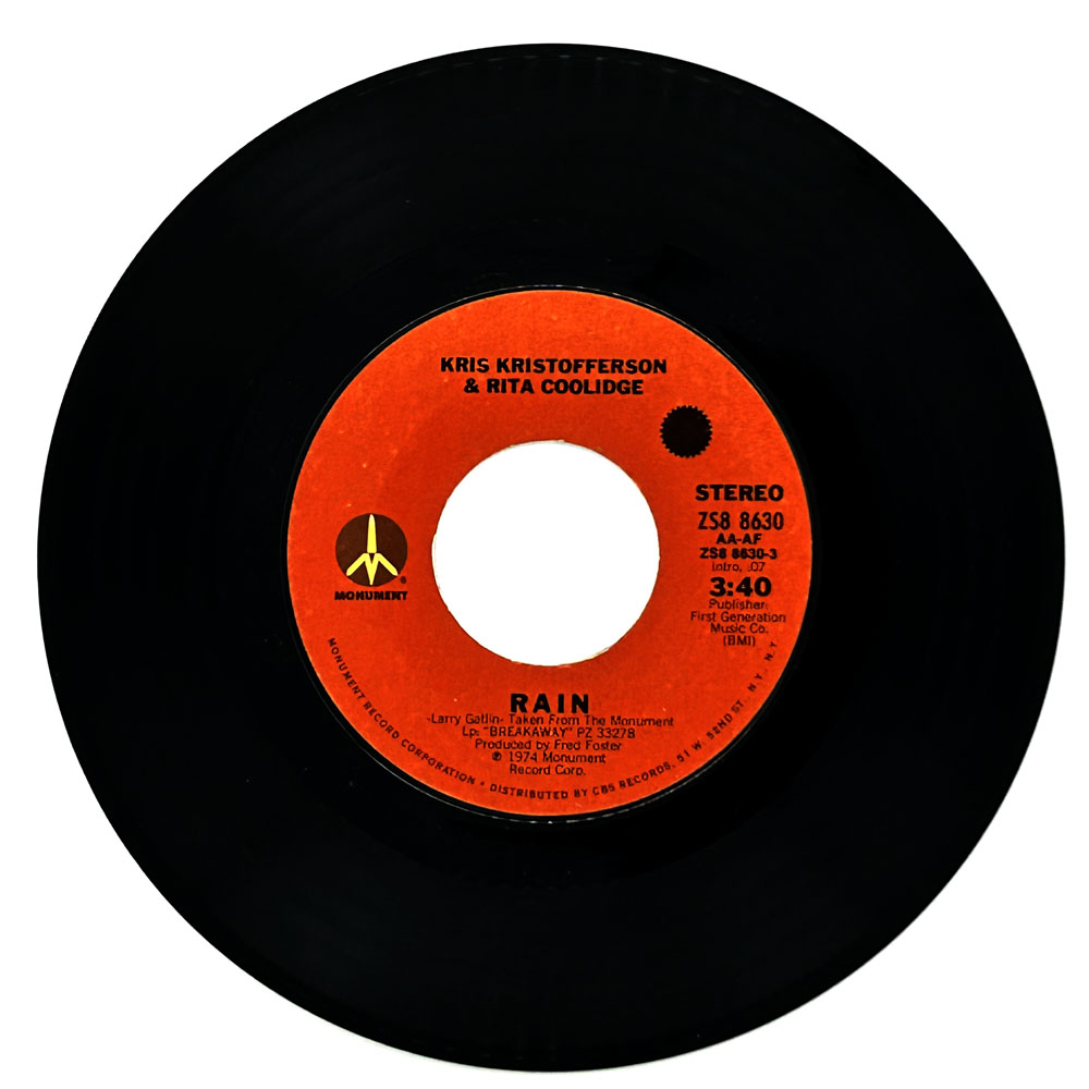 Kris Kristofferson & Rita Coolidge : RAIN/ WHAT'CHA GONNA DO