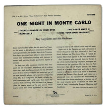 Load image into Gallery viewer, Guy Lupar and His Orchestra  : ONE NIGHT IN MONTE CARLO EP
