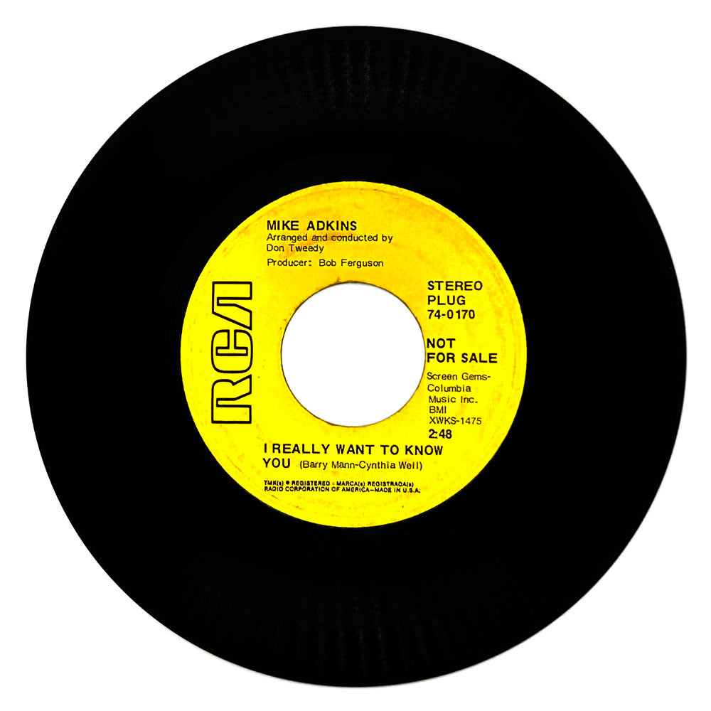 Mike Adkins : I REALLY WANT TO KNOW YOU/ WHERE THE FLOWERS GROW