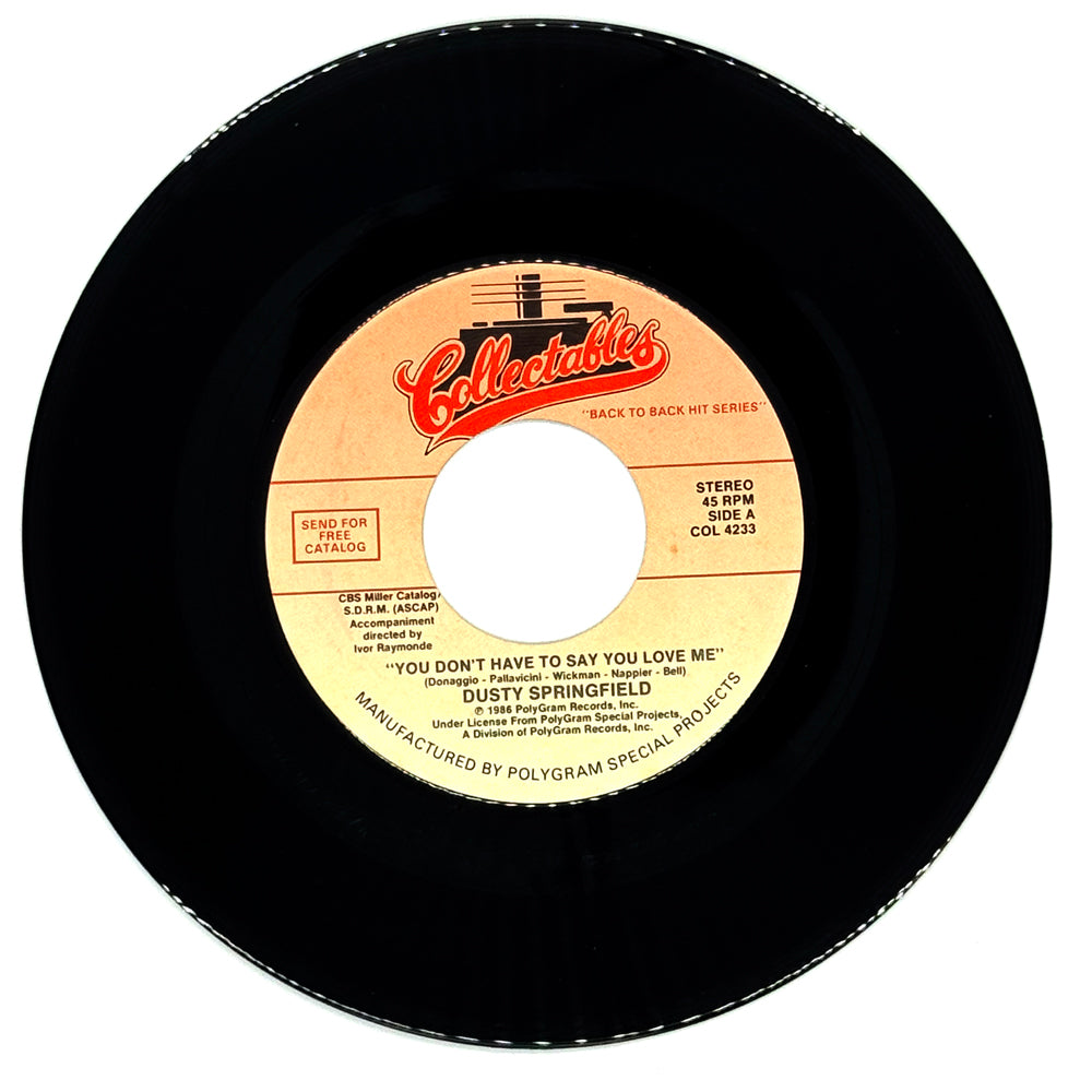 Dusty Springfield : YOU DON'T HAVE TO SAY YOU LOVE ME/ The Hondells : LITTLE HONDA