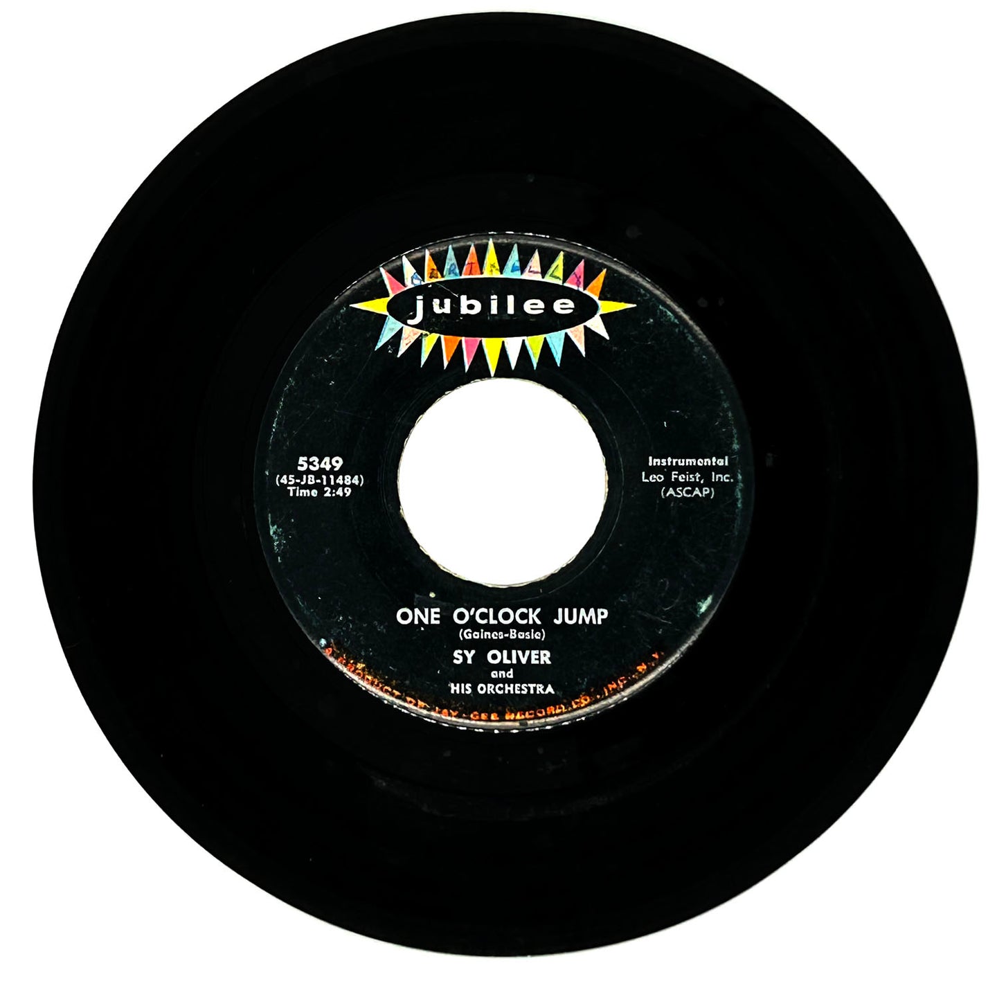 Sy Oliver : ONE O'CLOCK JUMP/ IN A LITTLE SPANISH TOWN CHA-CHA