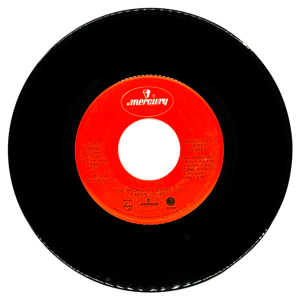 Faron Young :  THE WRONG IN LOVING YOU/ ALMOST DAWN IN DENVER