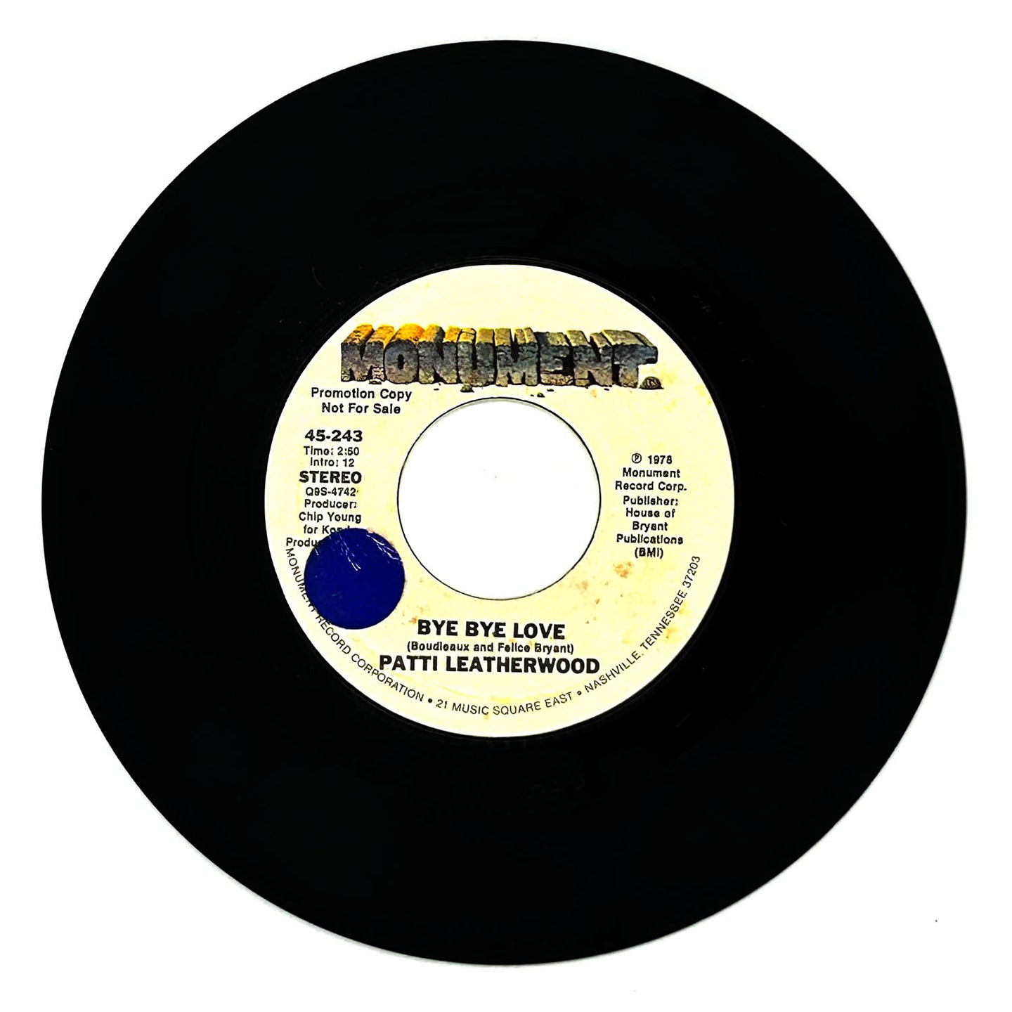 Patti Leatherwood : BYE BYE LOVE/ BYE BYE LOVE