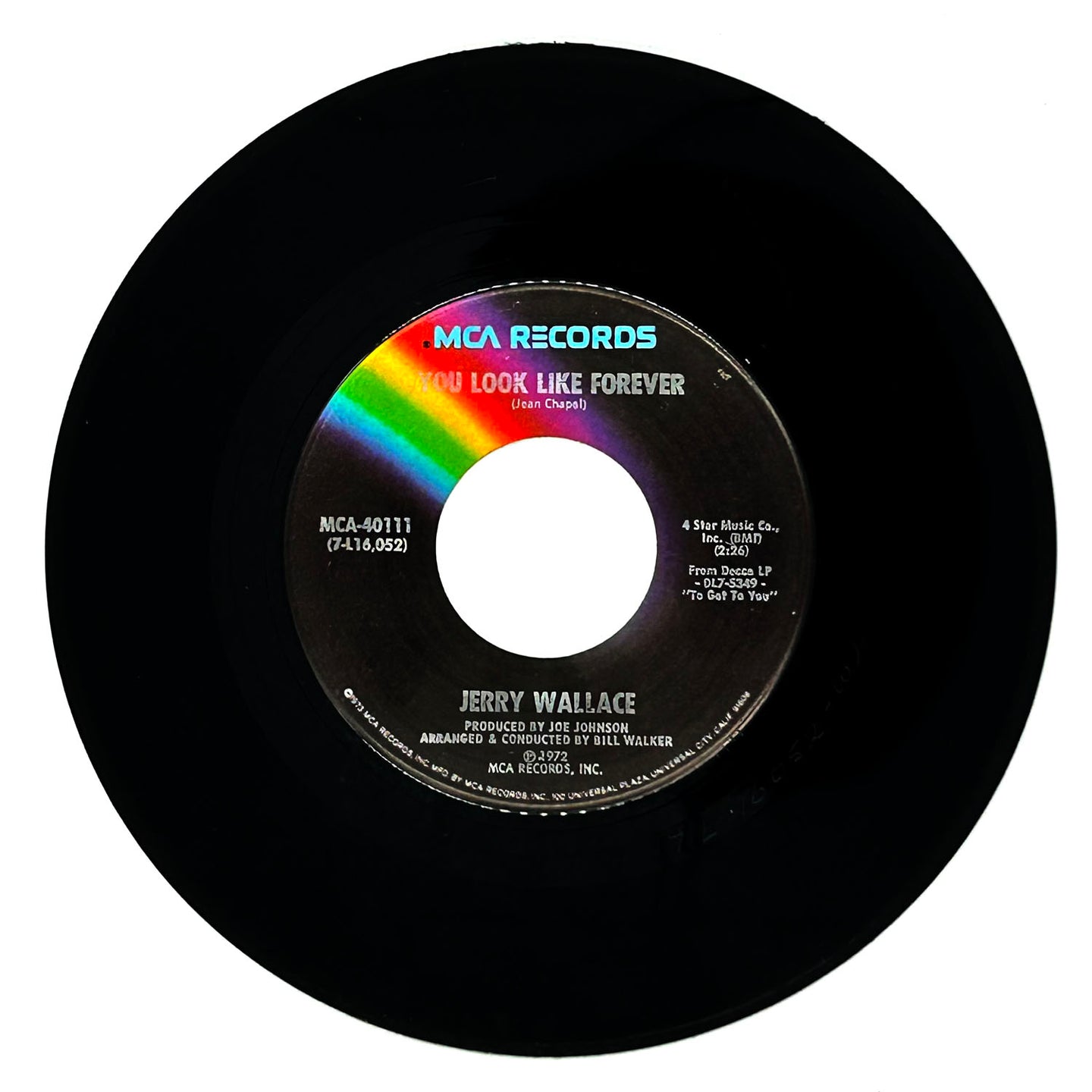Jerry Wallace : YOU LOOK LIKE FOREVER/ DON'T GIVE UP ON ME