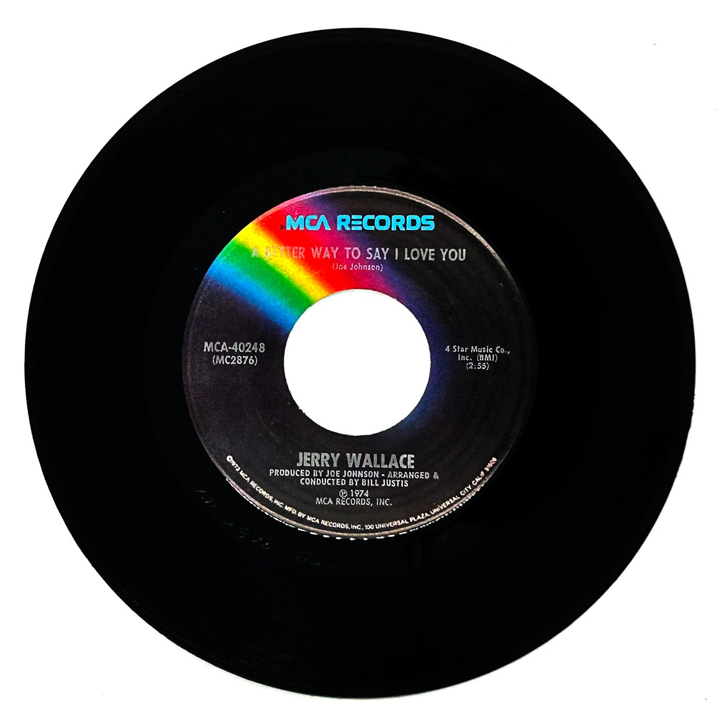 Jerry Wallace : A BETTER WAY TO SAY I LOVE YOU/ MY WIFE'S HOUSE