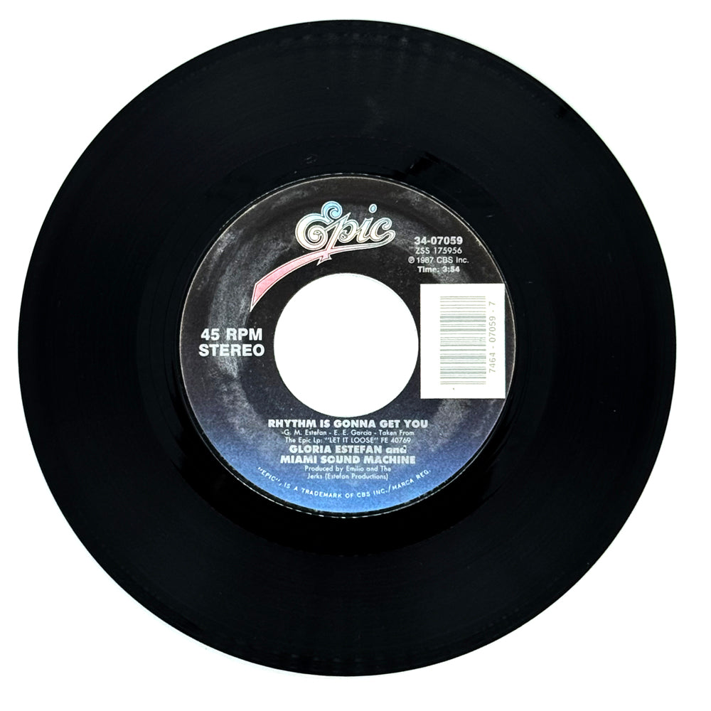 Gloria Estefan & Miami Sound Machine : RHYTHM IS GONNA GET YOU/ GIVE IT UP