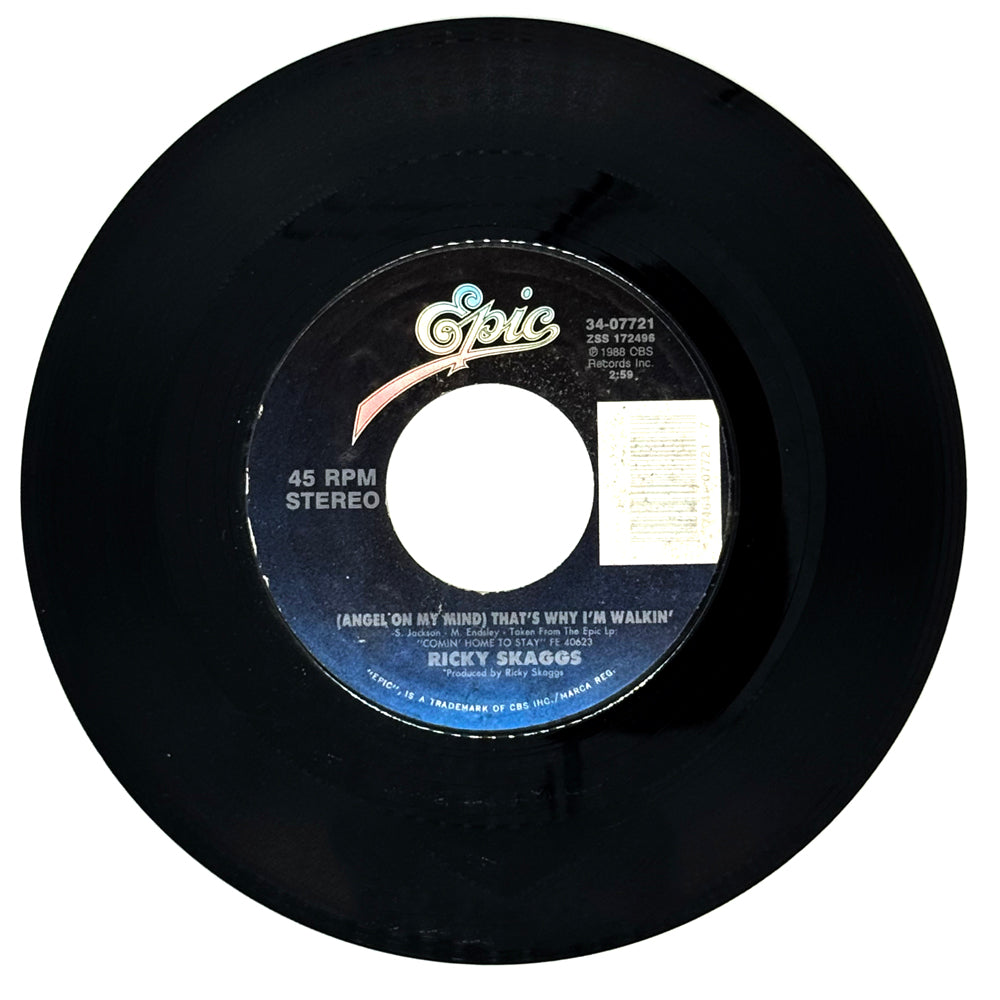 Ricky Skaggs : (ANGEL ON MY MIND) THAT'S WHY I'M WALKIN'/ LORD, SHE SURE IS GOOD AT LOVIN' ME
