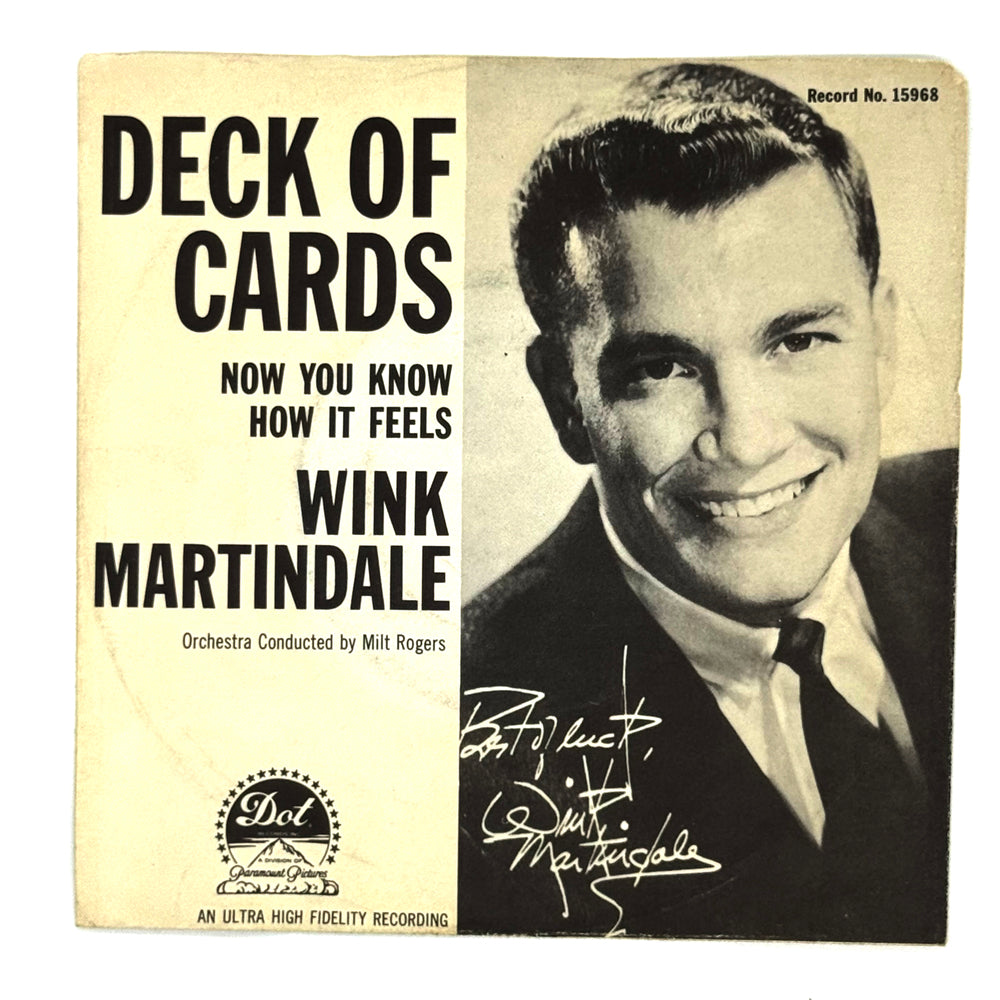Wink Martindale : NOW YOU KNOW HOW IT FEELS/ DECK OF CARDS