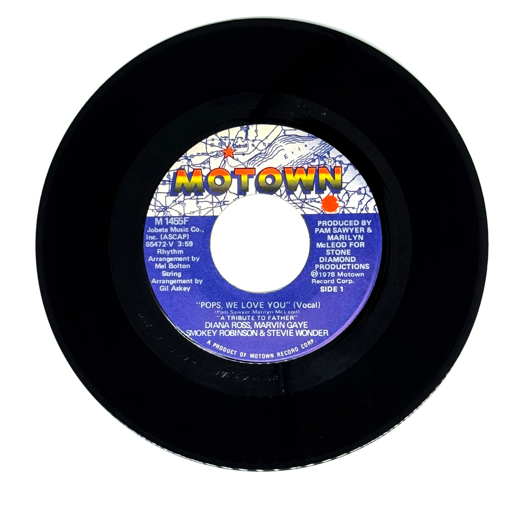 Diana Ross, Marvin Gaye, Smokey Robinson & Stevie Wonder : POPS, WE LOVE YOU/ POPS, WE LOVE YOU (INSTRUMENTAL)