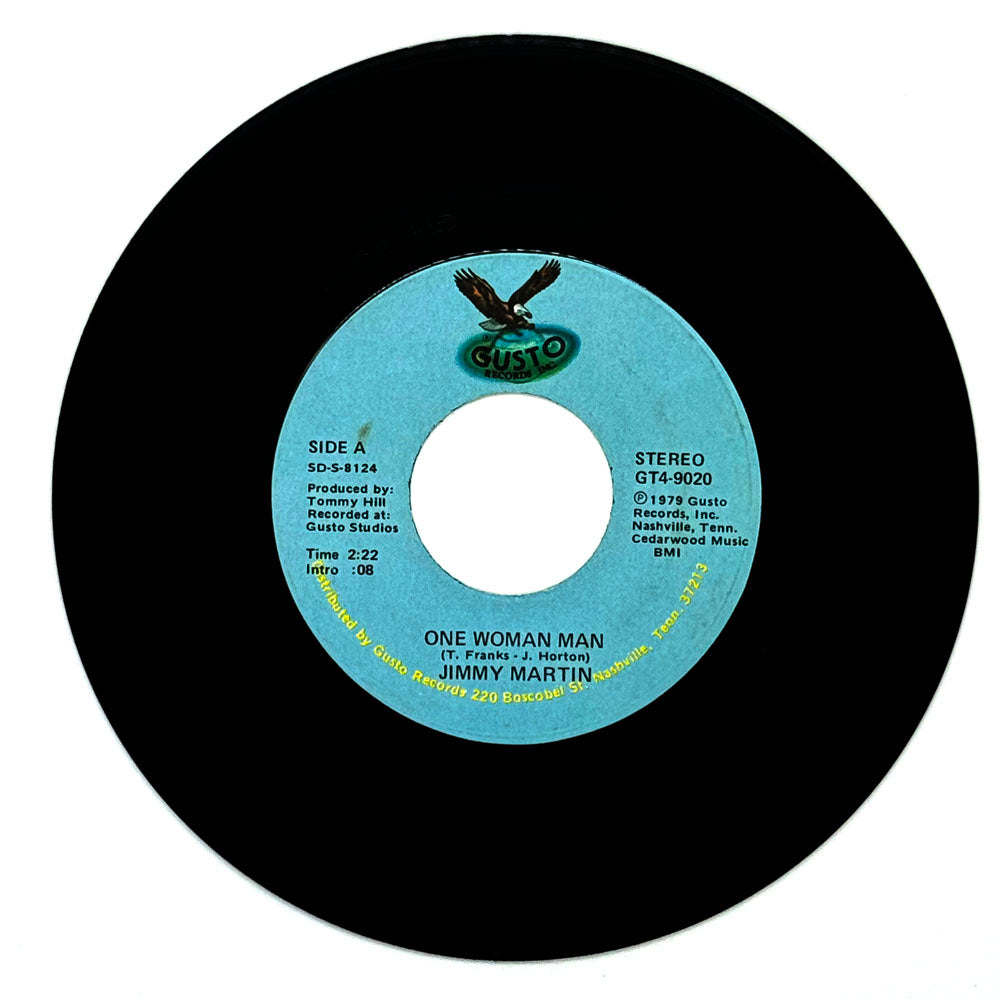 Jimmy Martin : ONE WOMAN MAN/ I CAN'T GIVE MY HEART AGAIN