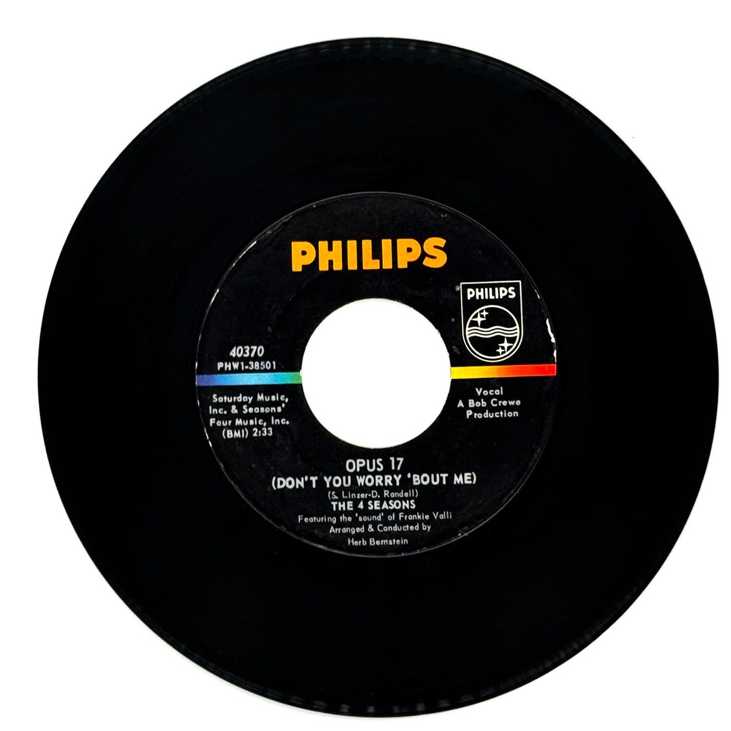 4 Seasons, The : OPUS 17 (DON'T YOU WORRY 'BOUT ME)/ BEGGARS PARADE