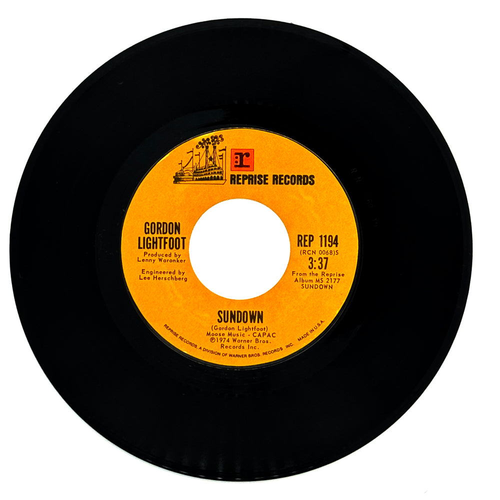 Gordon Lightfoot : SUNDOWN/ TOO LATE FOR PRAYIN'