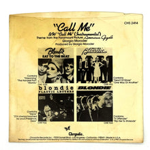 Load image into Gallery viewer, Blondie : CALL ME/ Giorgio Moroder : CALL ME (INSTRUMENTAL)
