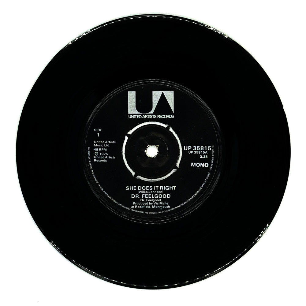 Dr. Feelgood : SHE DOES IT RIGHT/ I DON'T MIND