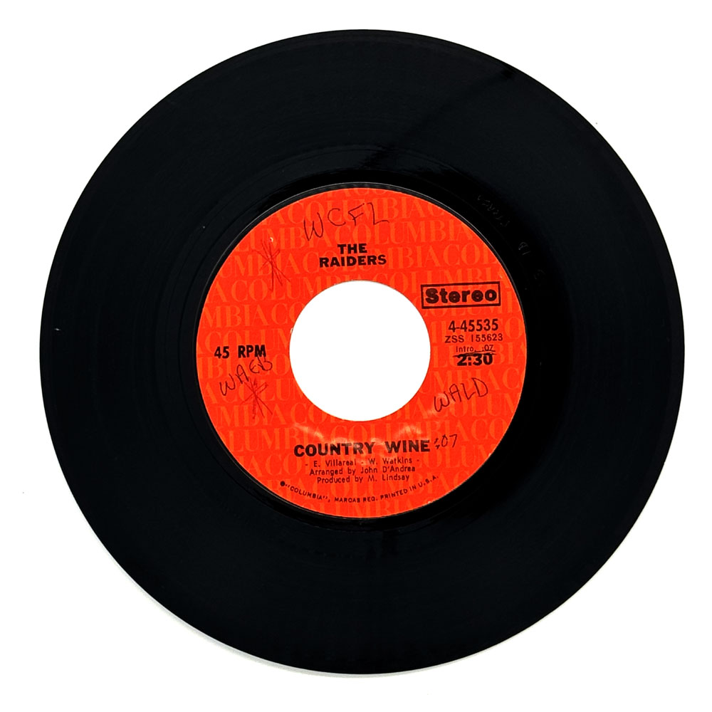 Raiders, The : COUNTRY WINE/ IT'S SO HARD GETTING UP TODAY