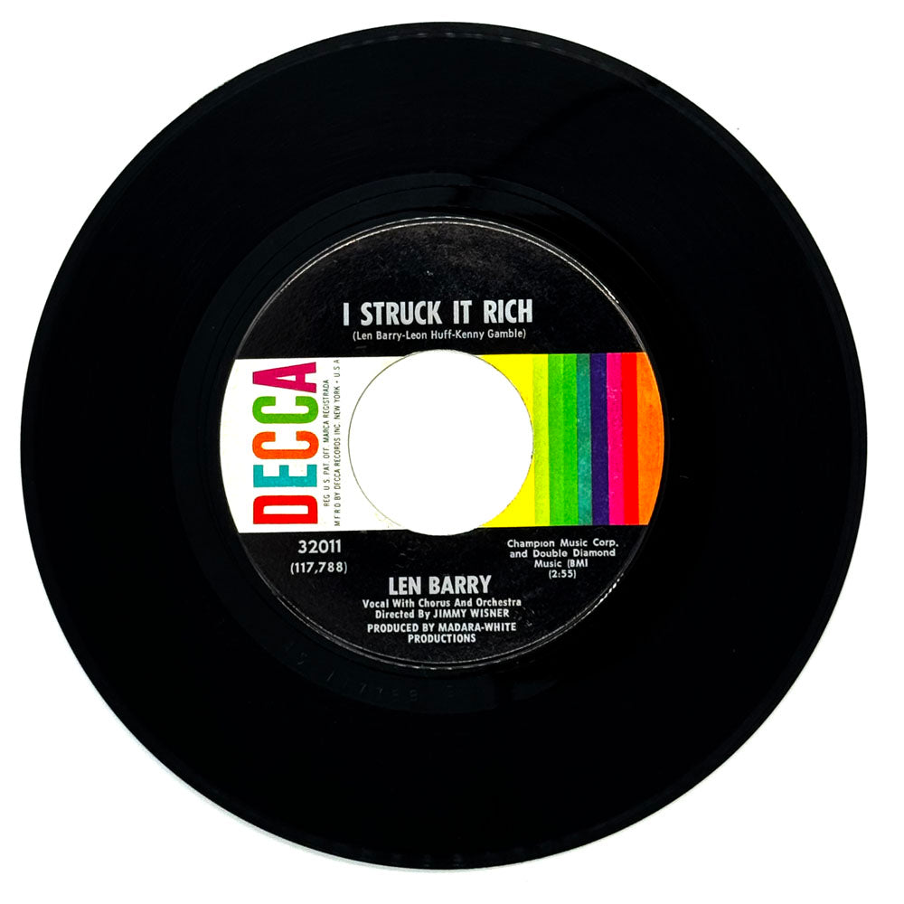 Len Barry : I STRUCK IT RICH/ LOVE IS