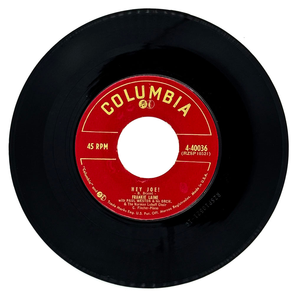 Frankie Laine : HEY JOE!/ SITTIN' IN THE SUN (COUNTIN' MY MONEY)
