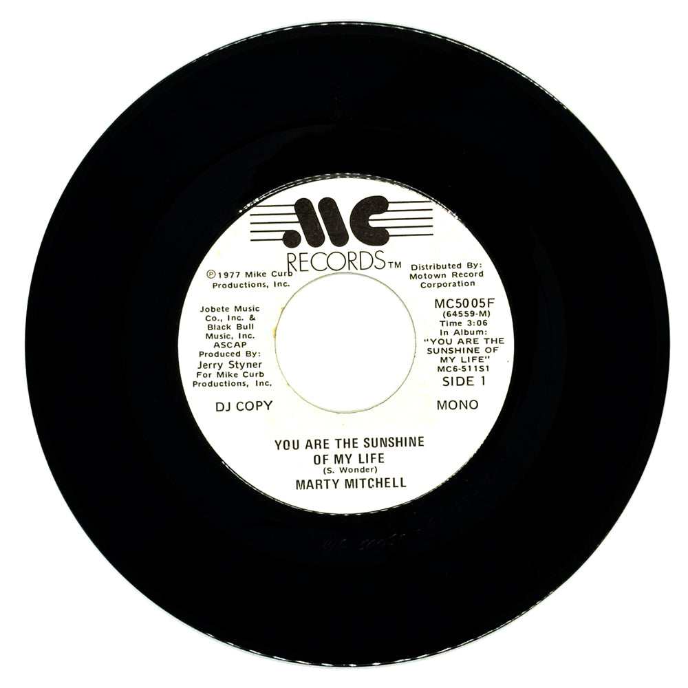 Marty Mitchell : YOU ARE THE SUNSHINE OF MY LIFE/ YOU ARE THE SUNSHINE OF MY LIFE