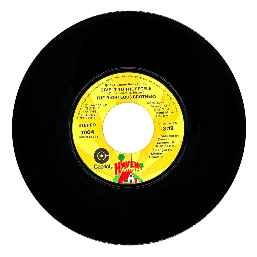 Righteous Brothers, The : GIVE IT TO THE PEOPLE/ LOVE IS NOT A DIRTY WORD