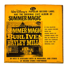 Load image into Gallery viewer, Various Artists : ALCOA WRAP PRESENTS MUSIC FROM WALT DISNEY'S SUMMER MAGIC
