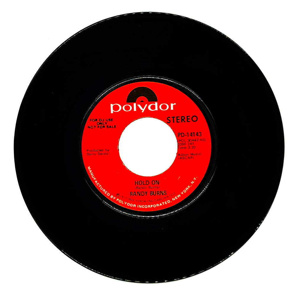 Randy Burns : HOLD ON/ HOLD ON