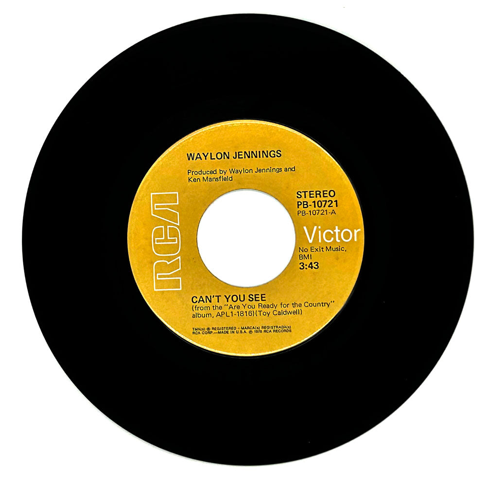 Waylon Jennings : CAN'T YOU SEE/ I'LL GO BACK TO HER
