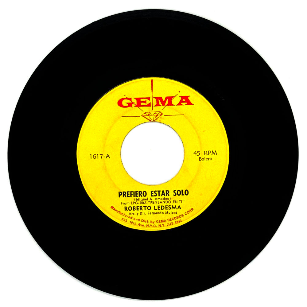 Roberto Ledesma : PREFIERO ESTAR SOLO/ VIVIR