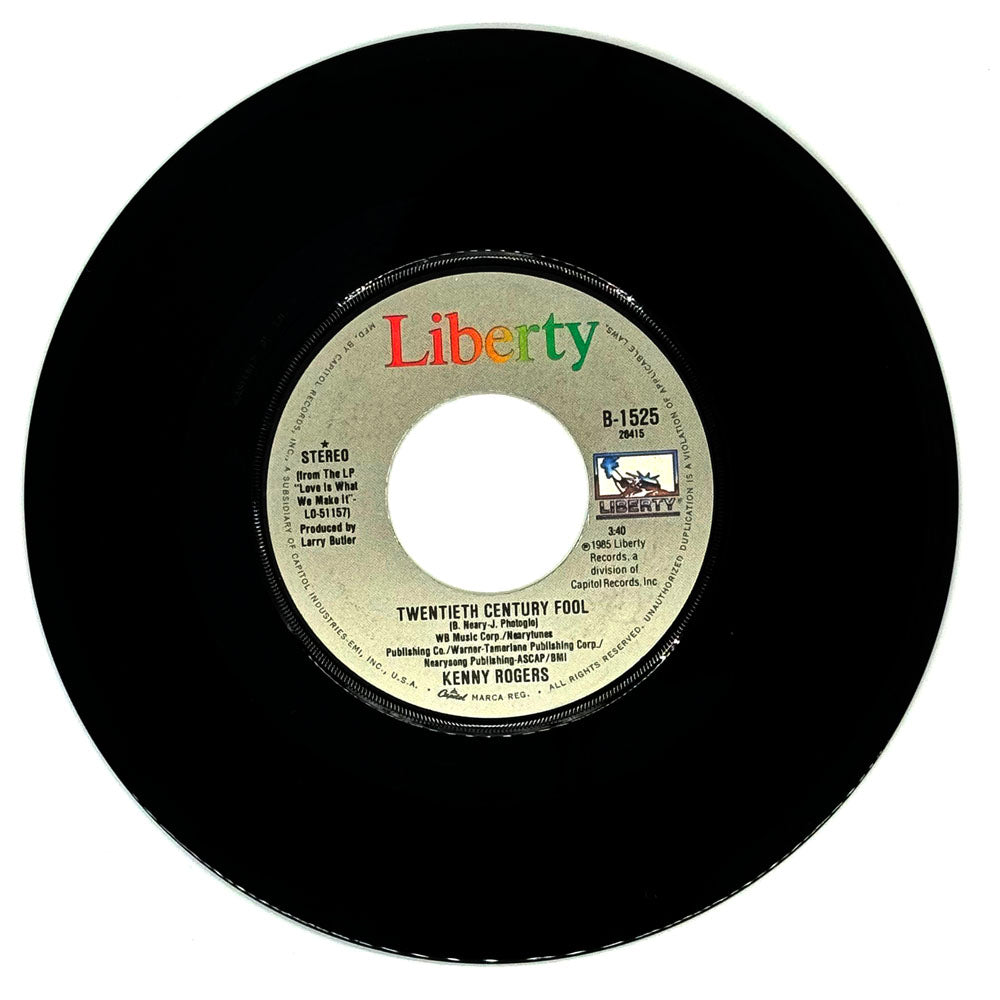 Kenny Rogers : TWENTIETH CENTURY FOOL/ IT TURNS ME INSIDE OUT