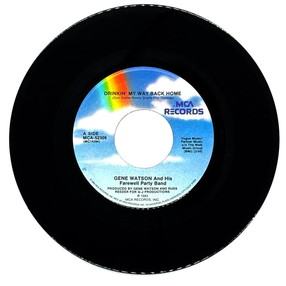 Gene Watson And His Farewell Party Band : DRINKIN' MY WAY BACK HOME/ MY MEMORIES OF YOU