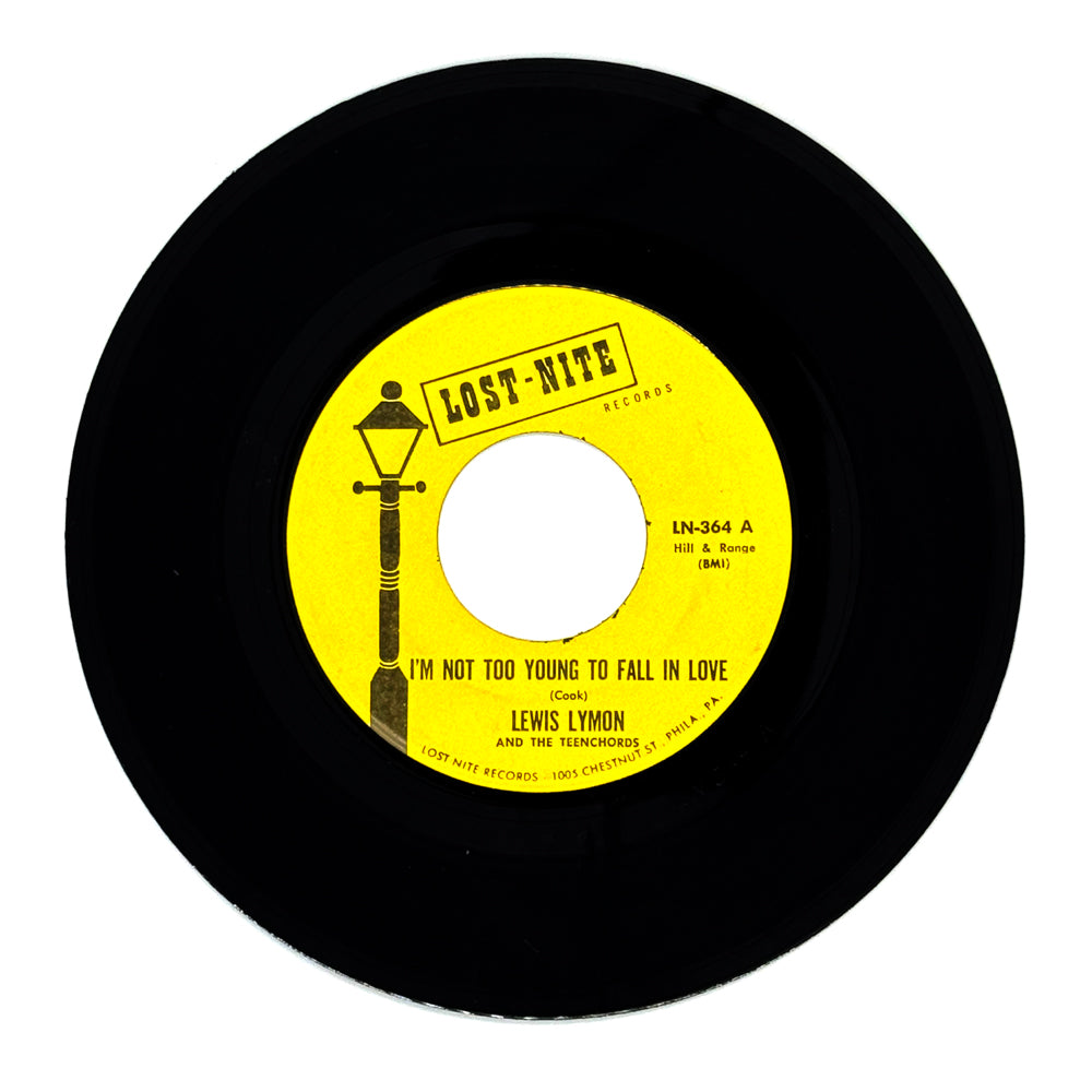 Lewis Lymon and The Teenchords : I'M NOT TOO YOUNG TO FALL IN LOVE/ FALLING IN LOVE