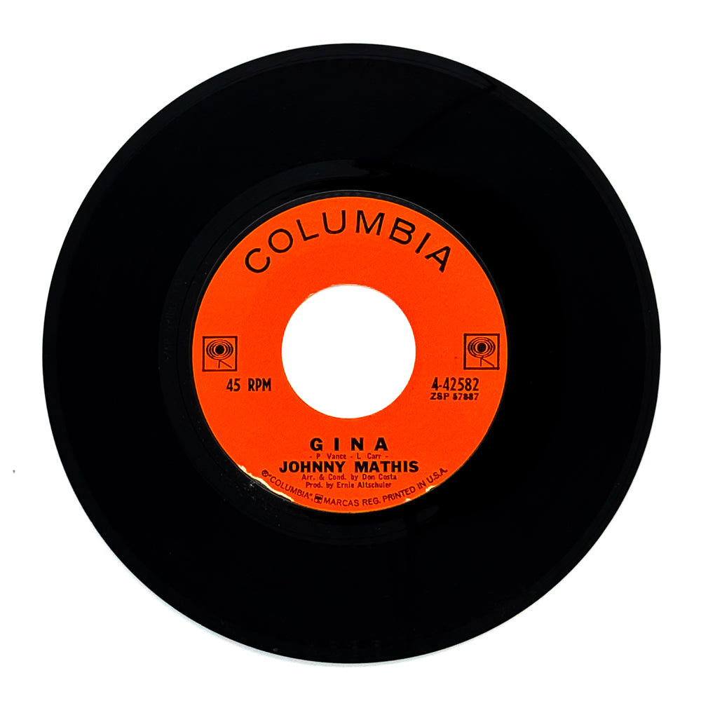 Johnny Mathis : GINA/ I LOVE HER THAT'S WHY