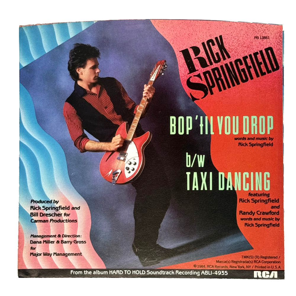 Rick Springfield : BOP 'TIL YOU DROP/ Rick Springfield & Randy Crawford : TAXI DANCING
