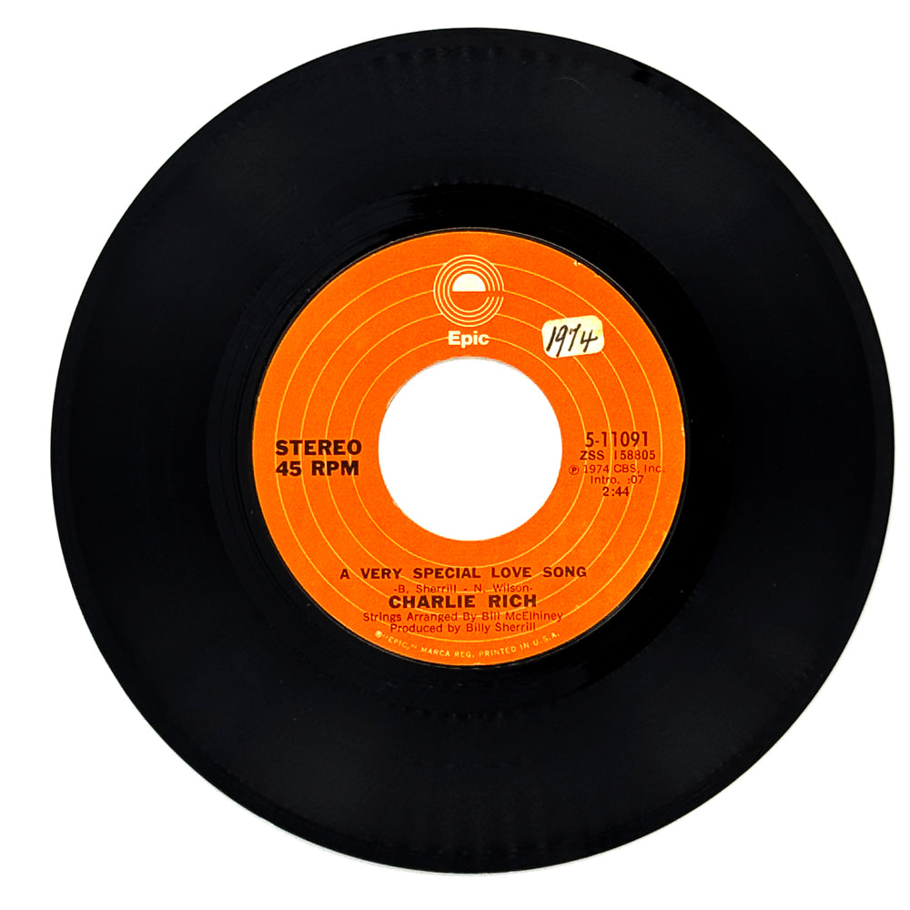 Charlie Rich : A VERY SPECIAL LOVE SONG/ I CAN'T EVEN DRINK IT AWAY