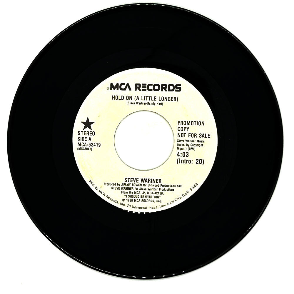 Steve Wariner : HOLD ON (A LITTLE LONGER)/ HOLD ON (A LITTLE LONGER)