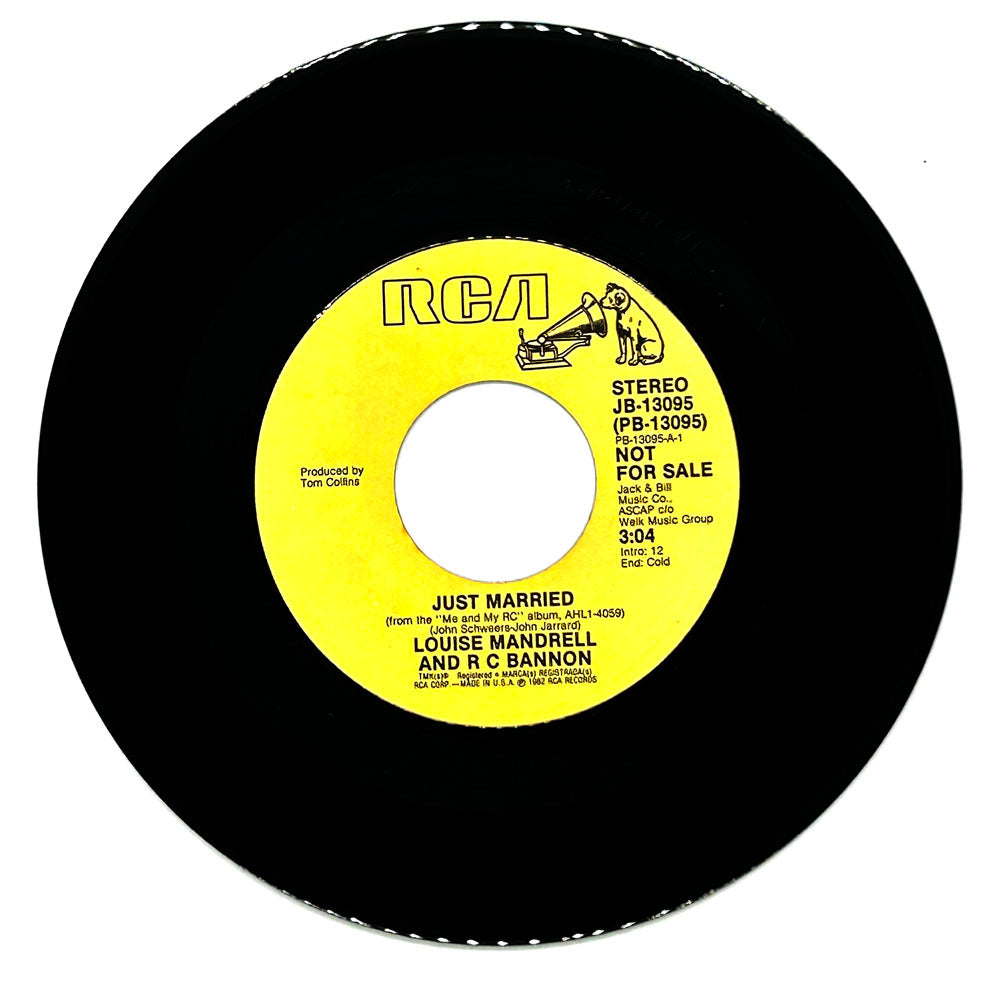 Louise Mandrell And R.C. Bannon : JUST MARRIED/ OUR WEDDING BAND