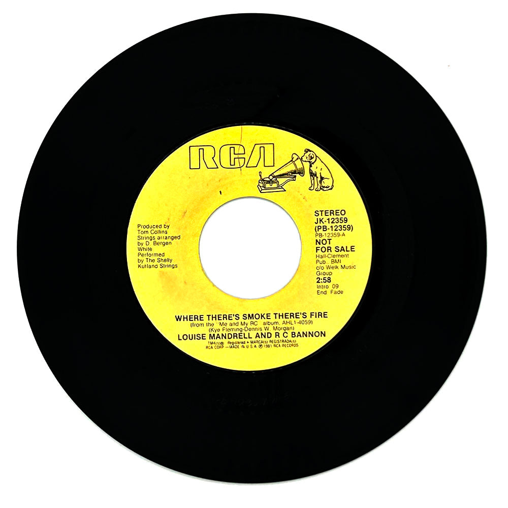 Louise Mandrell And R.C. Bannon : WHERE THERE'S SMOKE THERE'S FIRE/ WHERE THERE'S SMOKE THERE'S FIRE