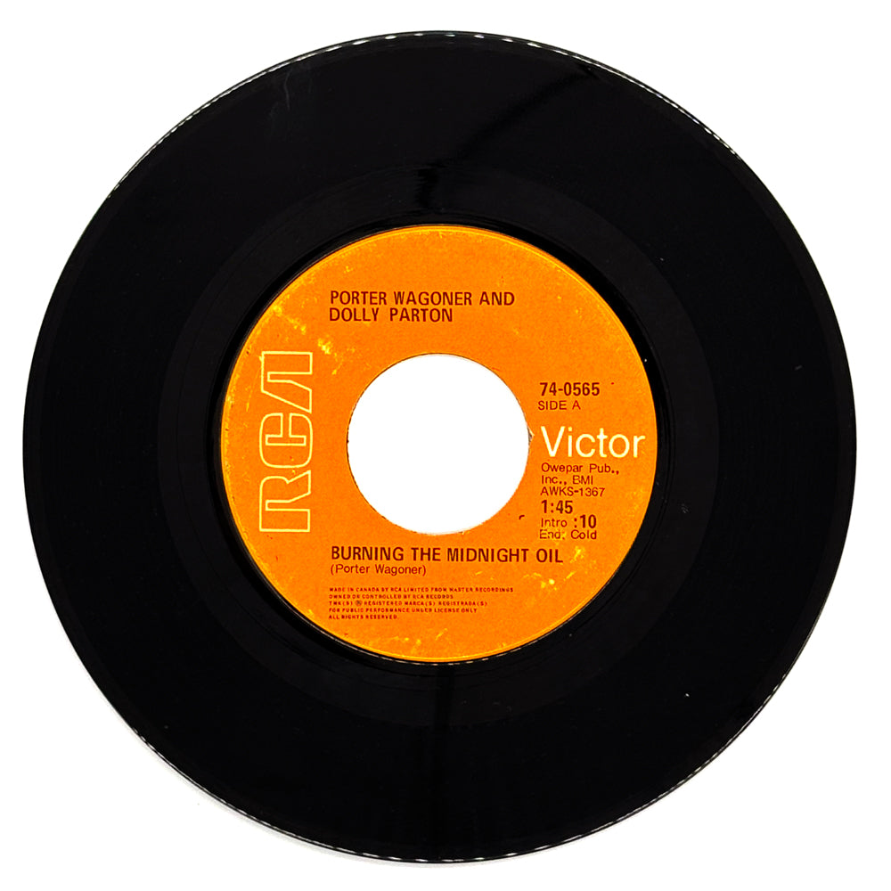 Porter Wagoner And Dolly Parton : BURNING THE MIDNIGHT OIL/ MORE THAN WORDS CAN TELL