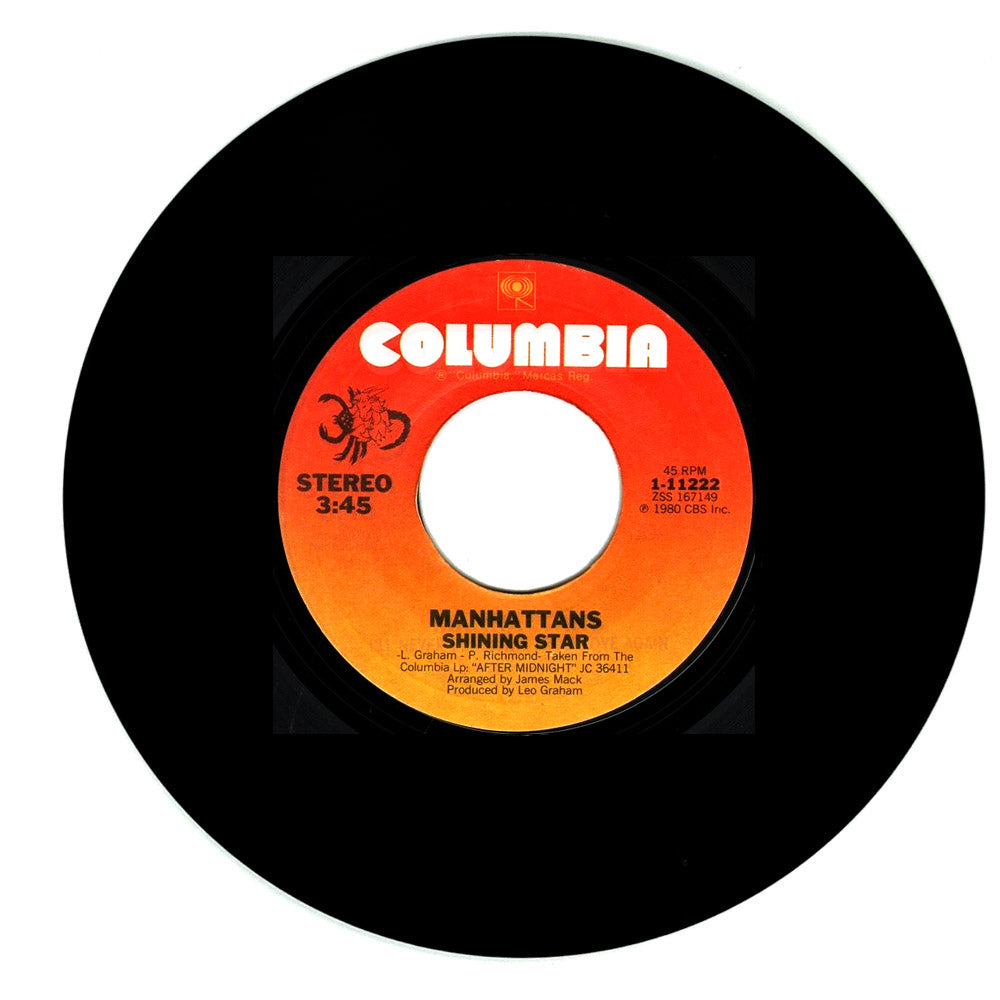Manhattans, The : SHINING STAR/ I'LL NEVER RUN AWAY FROM LOVE AGAIN