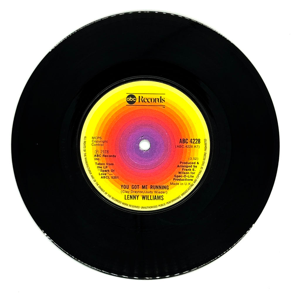 Lenny Williams : YOU GOT ME RUNNING/ COME REAP MY LOVE