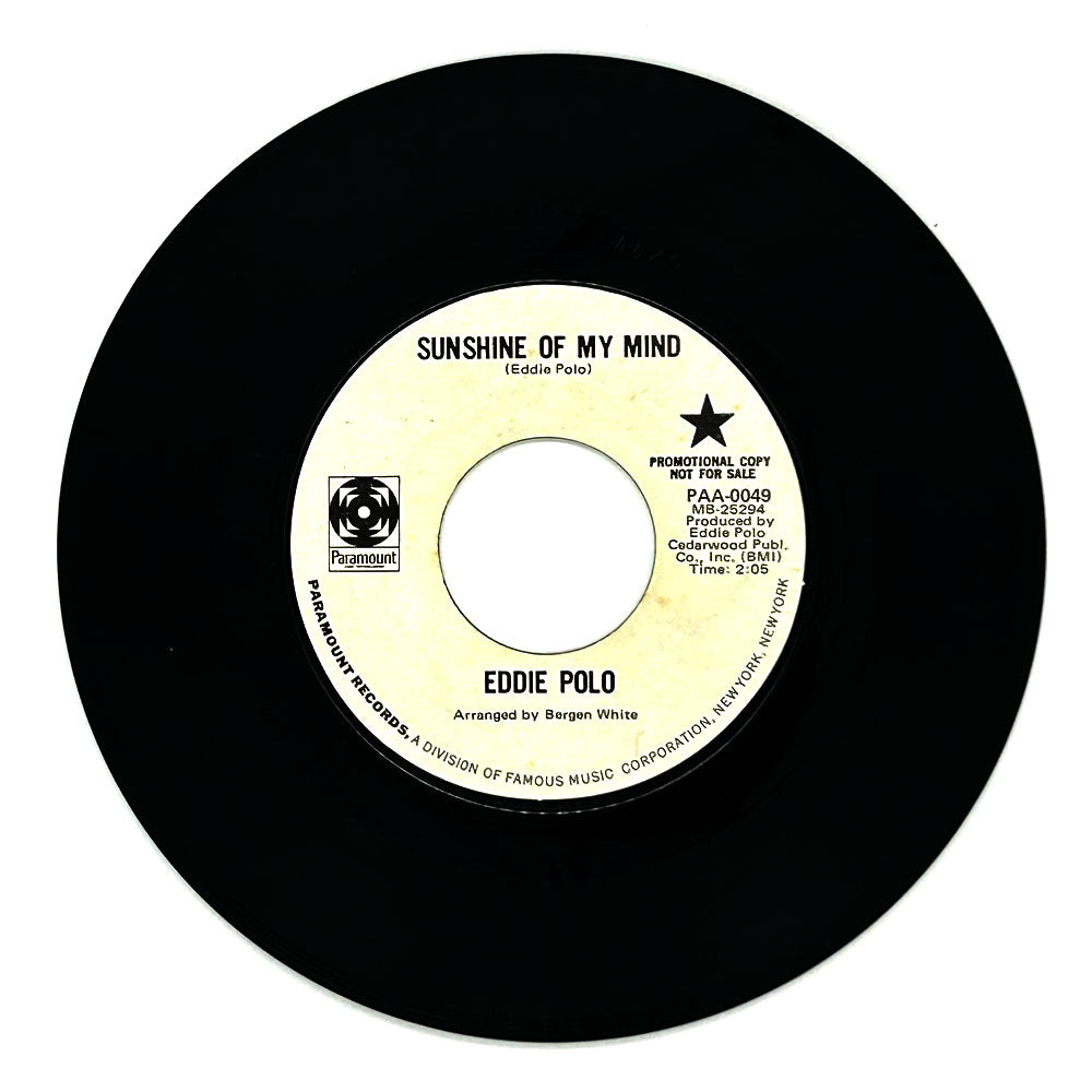 Eddie Polo : SUNSHINE OF MY MIND/ MY LOVE'S A MOODY RIVER