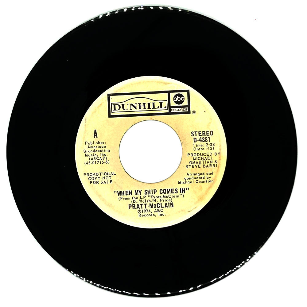 Pratt-McClain : WHEN MY SHIP COMES IN/ WHEN MY SHIP COMES IN