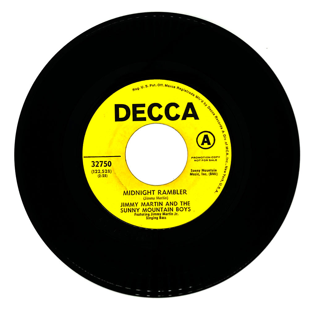 Jimmy Martin And The Sunny Mountain Boys : MIDNIGHT RAMBLER/ BETWEEN FIRE AND WATER