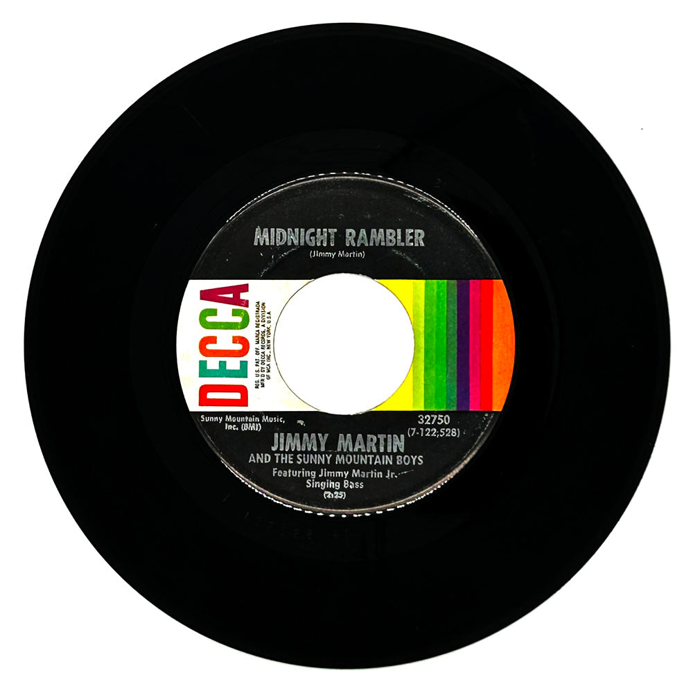 Jimmy Martin And The Sunny Mountain Boys : MIDNIGHT RAMBLER/ BETWEEN FIRE AND WATER