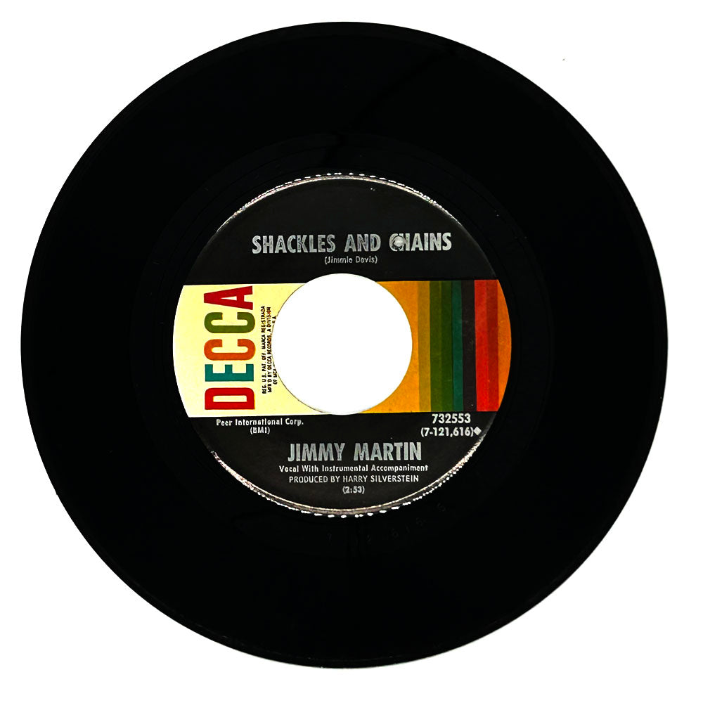 Jimmy Martin : SHACKLES AND CHAINS/ MILWAUKEE HERE I COME