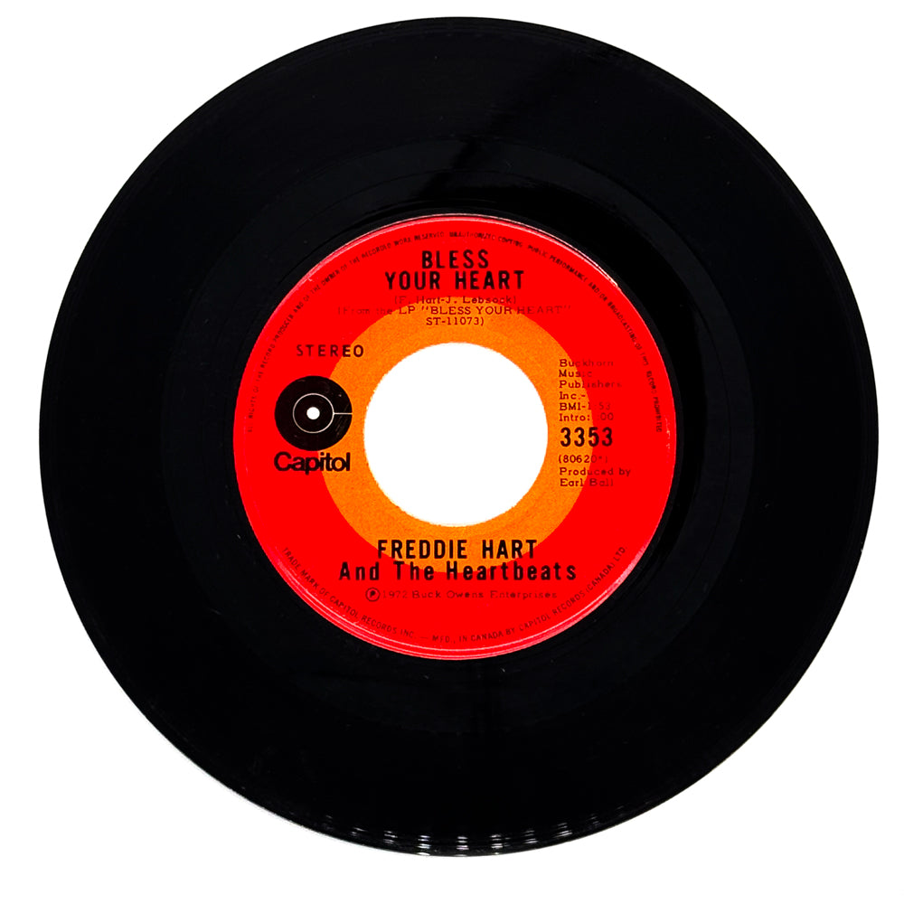Freddie Hart And The Heartbeats : BLESS YOUR HEART/ CONSCIENCE MAKES COWARDS (OF US ALL)