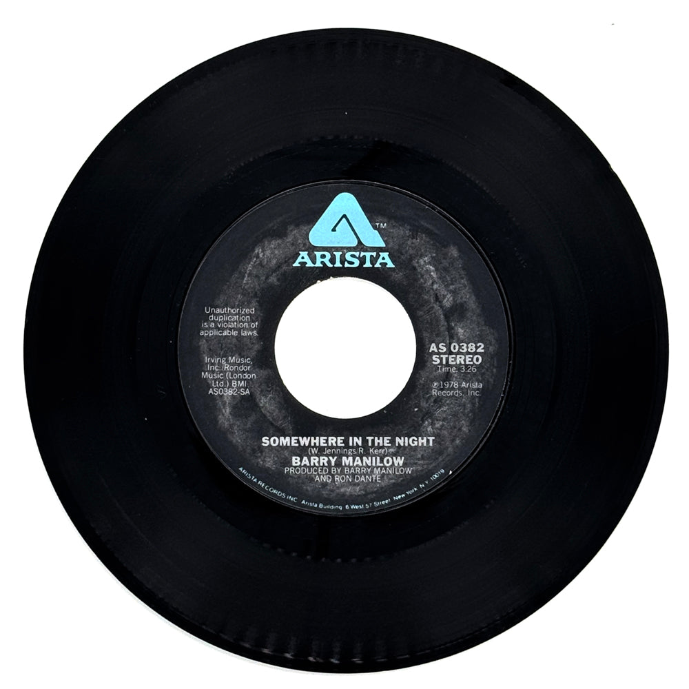 Barry Manilow : SOMEWHERE IN THE NIGHT/ LEAVIN' IN THE MORNING